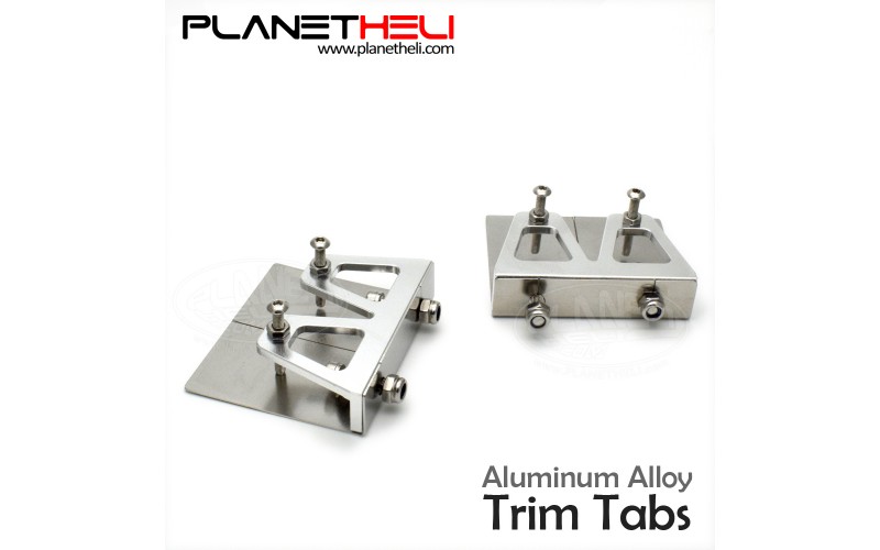 Trim Tabs set (2pcs) 57x50x14mm Aluminum alloy CNC for 80-120cm length RC Boats